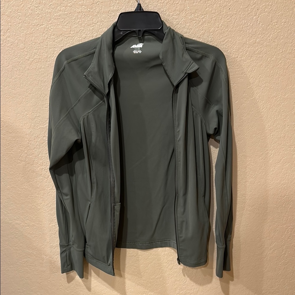 Avia Olive Green Full-Zip Active Jacket